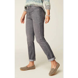 J. Jill Denim boyfriend straight leg ankle jeans size 10